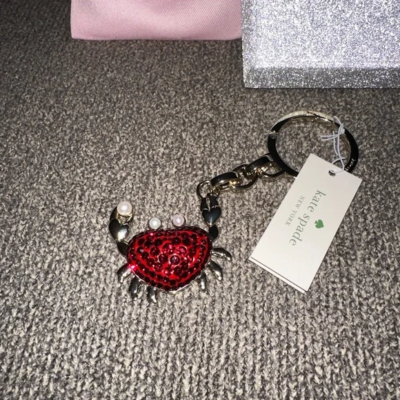 Kate Spade ❤️ Maryland Crab 🦀🦀🦀 Keychain / Bag Charm ~NWT - Picture 4 of 9